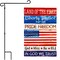 G128 Combo Pack: Garden Flag Stand 36x16IN & Garden Flag Land of the Free Liberty Printed 12x18IN Double Sided